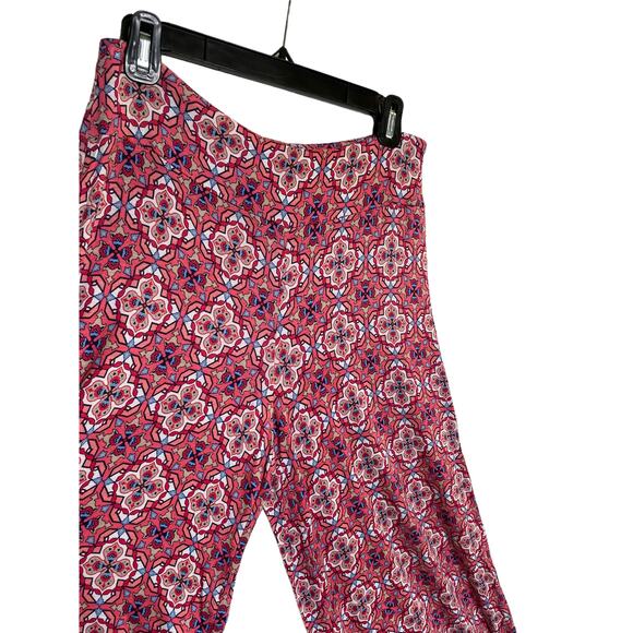 cato women colorful pull-on palazzo pants elastic waist sz s wide legs - Picture 3 of 10